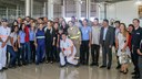  Presidenta Dilma Rousseff durante cerimônia de inauguração da Cervejaria Uberlândia Ambev. Uberlândia-MG, 04/02/2016  