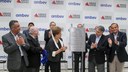  Presidenta Dilma Rousseff durante cerimônia de inauguração da Cervejaria Uberlândia Ambev. Uberlândia-MG, 04/02/2016  