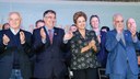 Presidenta Dilma Rousseff durante cerimônia de inauguração da ponte Anita Garibaldi. Laguna-SC, 15/07/2015   