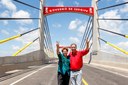 Presidenta Dilma Rousseff e o Governador Marcelo Déda posam para foto durante cerimônia de inauguração da Ponte Gilberto Amado, rodovia SE-100 Estância / Indiaroba. Rodovia SE-100 - Estância / Indiaroba - SE, 29/01/2013 
