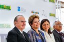 Presidenta Dilma Rousseff durante cerimônia de inauguração do Berço 100, alargamento do Cais Sul e ampliação do Porto do Itaqui. São Luís - MA, 03/12/2012