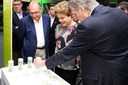 Presidenta Dilma Rousseff durante cerimônia de inauguração do Laboratório de Biotecnologia Agrícola do Centro de Tecnologia Canavieira-CTC. Piracicaba-SP, 14/10/2015