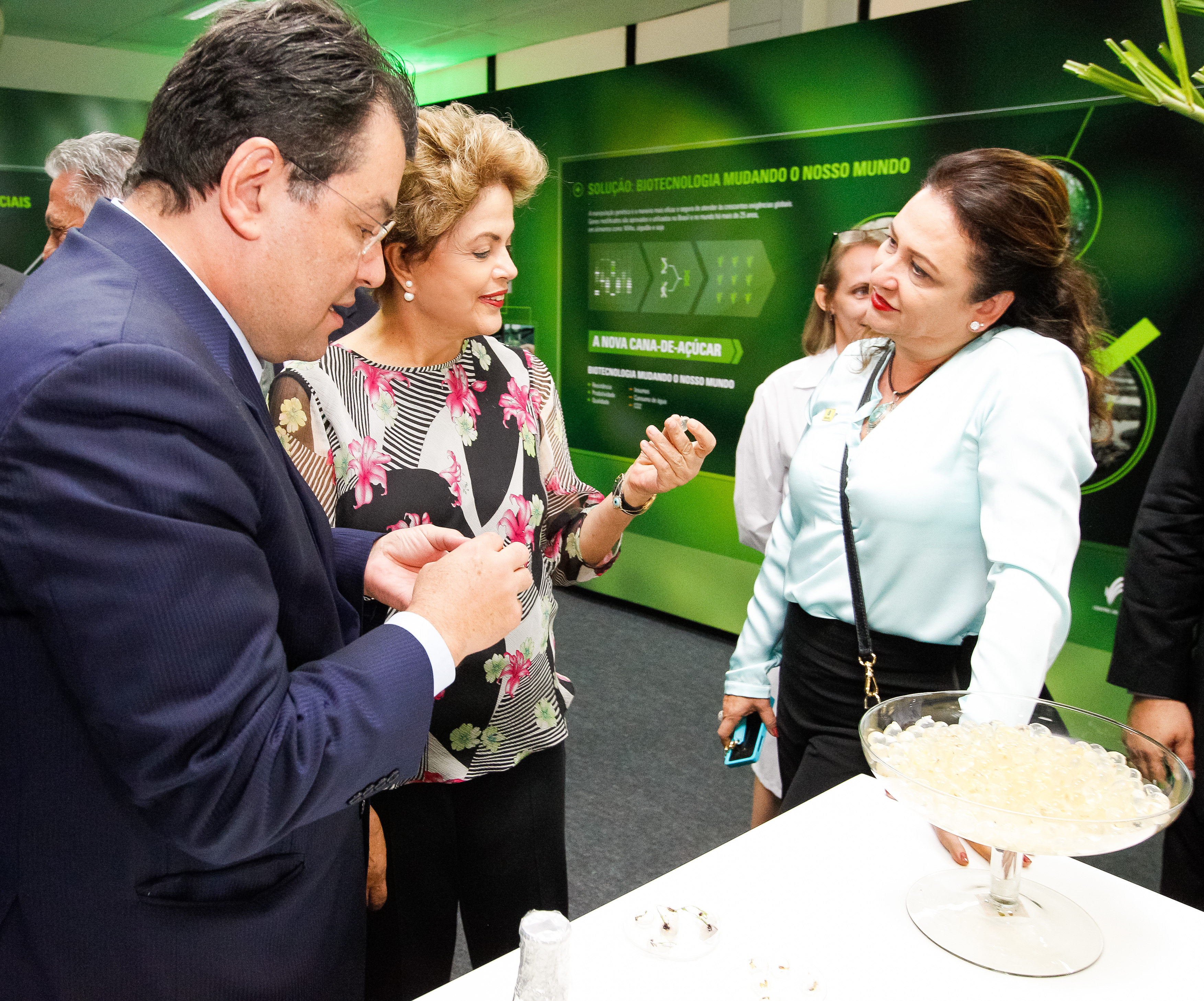  Presidenta Dilma Rousseff durante cerimônia de inauguração do Laboratório de Biotecnologia Agrícola do Centro de Tecnologia Canavieira-CTC. Piracicaba-SP, 14/10/2015   