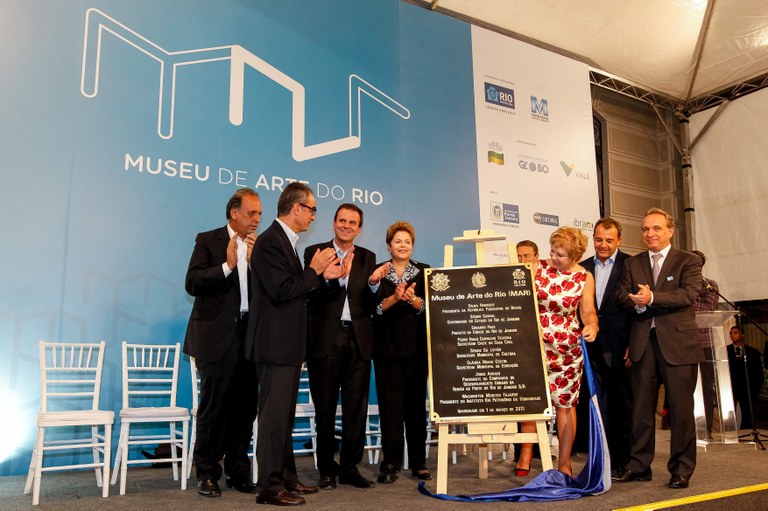 Presidenta Dilma Rousseff durante cerimônia de inauguração do Museu de Arte do Rio (MAR). Rio de Janeiro - RJ, 01/03/2013