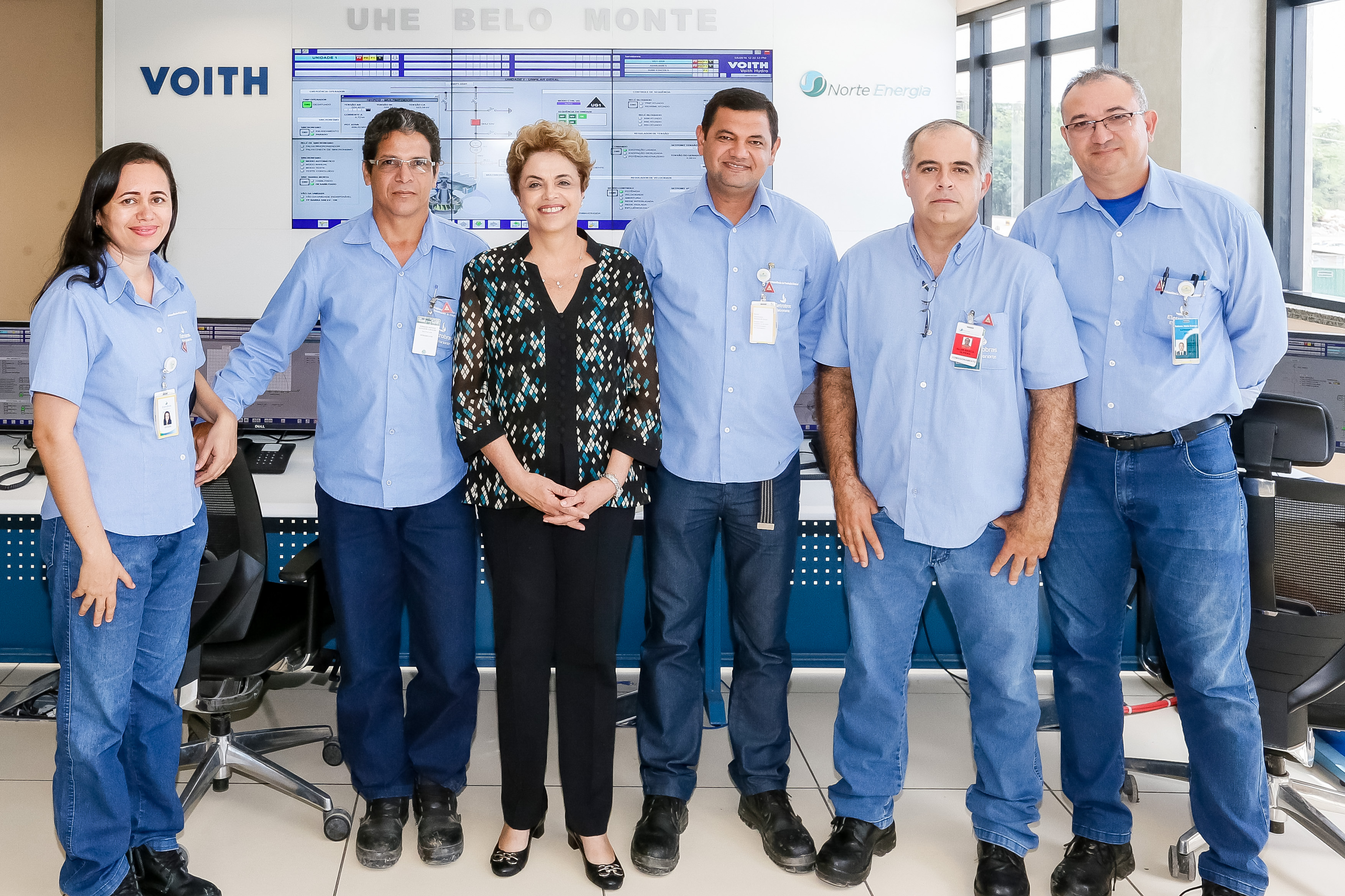 Presidenta Dilma Rousseff durante cerimônia de início da operação comercial da Usina Hidrelétrica de Belo Monte. Vitória do Xingu-PA, 05/05/2016 