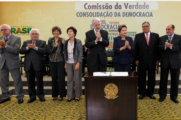  Presidenta Dilma Rousseff durante cerimônia de Instalação da Comissão Nacional da Verdade, no Palácio do Planalto. Brasília - DF, 16/05/2012