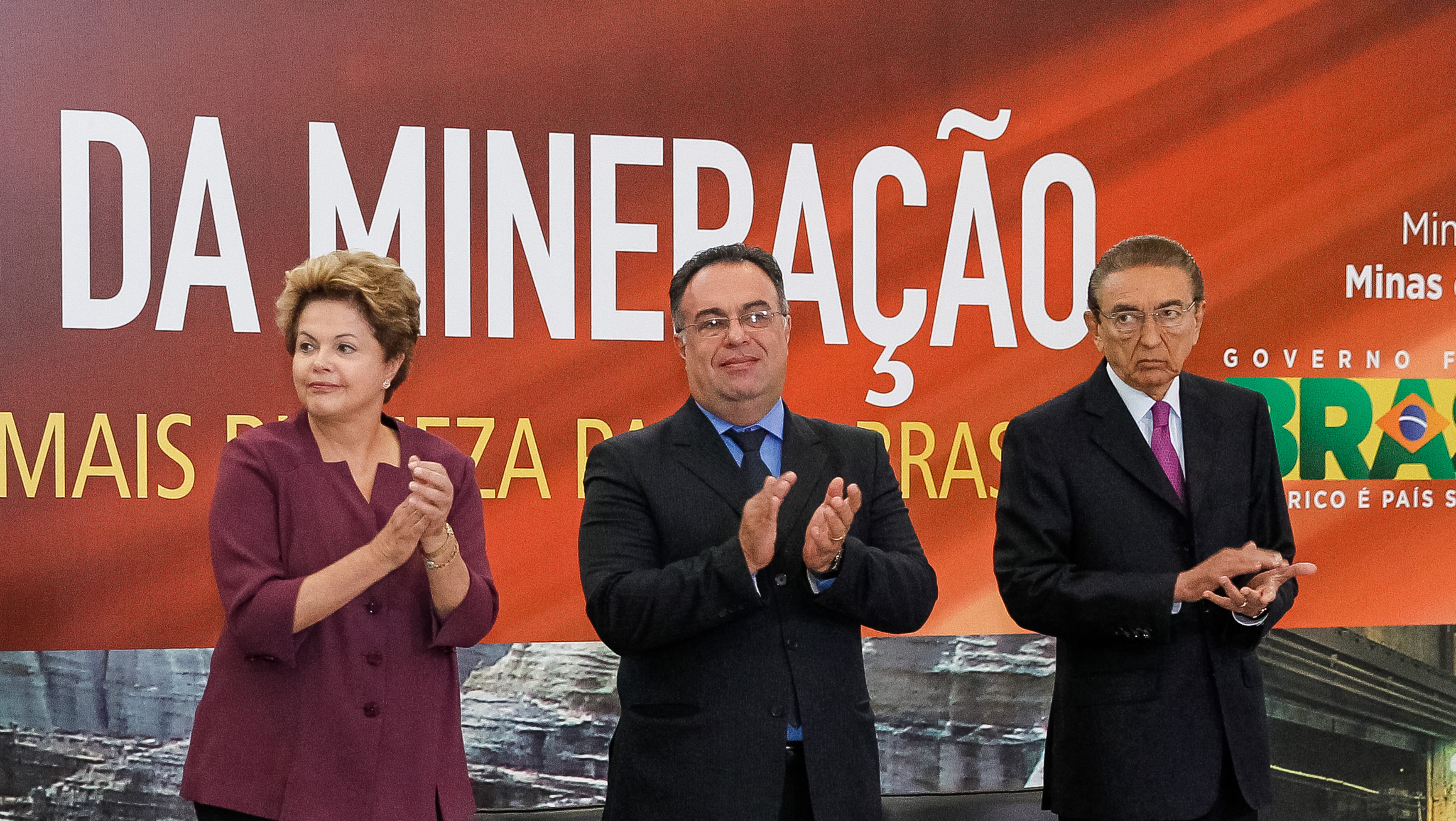 Presidenta Dilma Rousseff durante cerimônia de lançamento do Marco Regulatório da Mineração. Brasília - DF, 18/06/2013