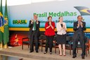 Presidenta Dilma Rousseff durante cerimônia de lançamento do Plano Brasil Medalhas 2016. Brasília - DF, 13/09/2012