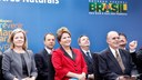 Presidenta Dilma Rousseff durante cerimônia de lançamento do Plano Nacional de Gestão de Risco e Resposta a Desastres Naturais e inauguração das novas instalações do Centro Nacional de Gerenciamento de Risco e Desastres - Cenad. Brasília - DF, 08/08/2012