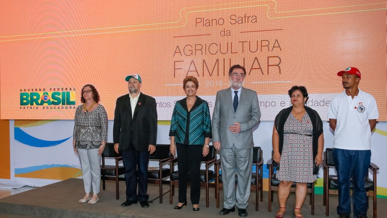 Presidenta Dilma Rousseff durante cerimônia de Lançamento do Plano Safra da Agricultura Familiar. Brasília-DF,03/05/2016