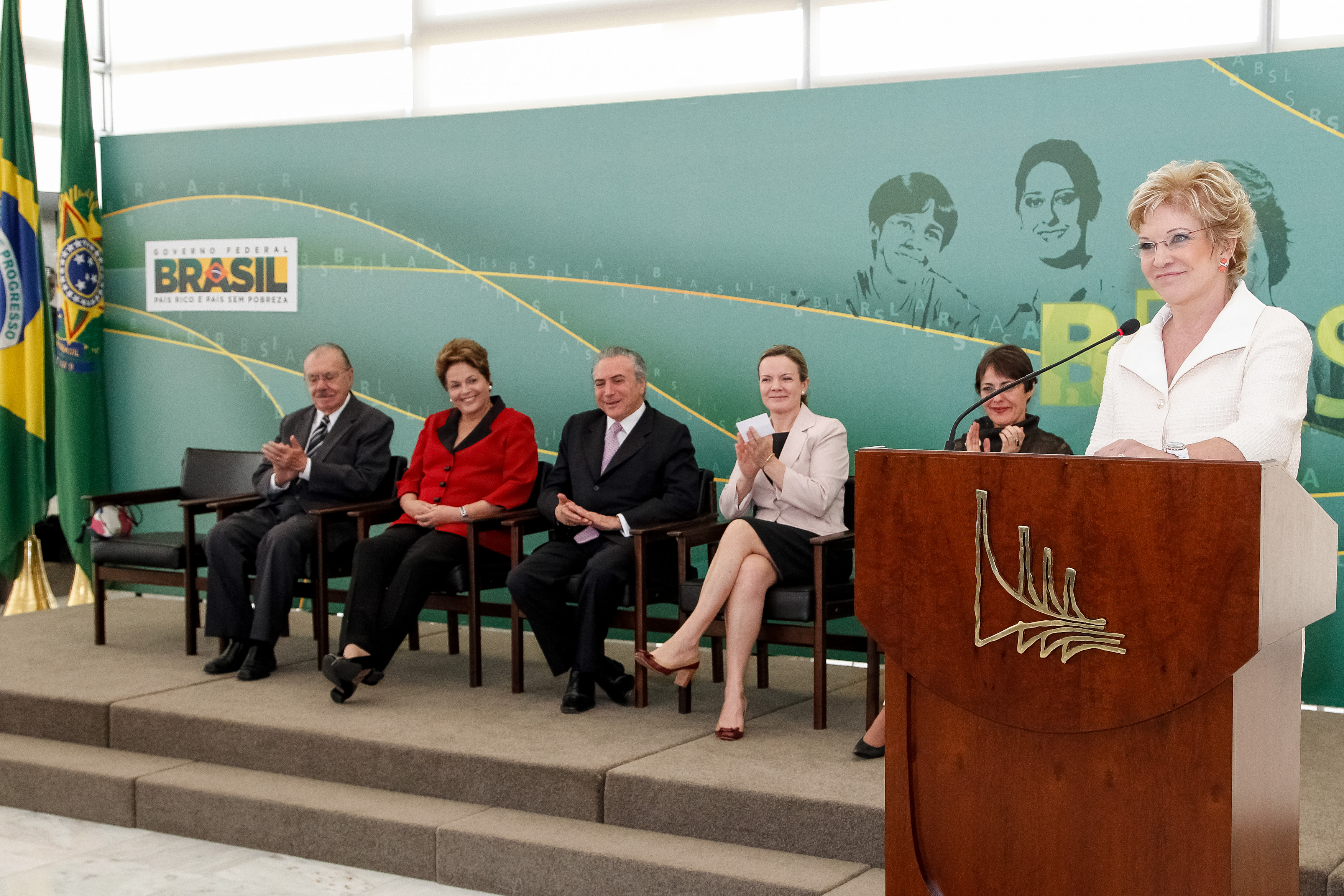 Presidenta Dilma Rousseff durante cerimônia de posse da nova ministra de Estado da Cultura, Marta Suplicy. Brasília - DF, 13/09/2012