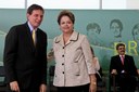 Presidenta Dilma Rousseff durante cerimônia de posse do Ministro da Pesca e Aquicultura, Marcelo Crivella. Brasília - DF, 02/03/2012