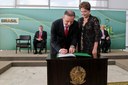 Presidenta Dilma Rousseff durante cerimônia de posse do Ministro das Cidades, Aguinaldo Ribeiro. Brasília - DF, 06/02/2012