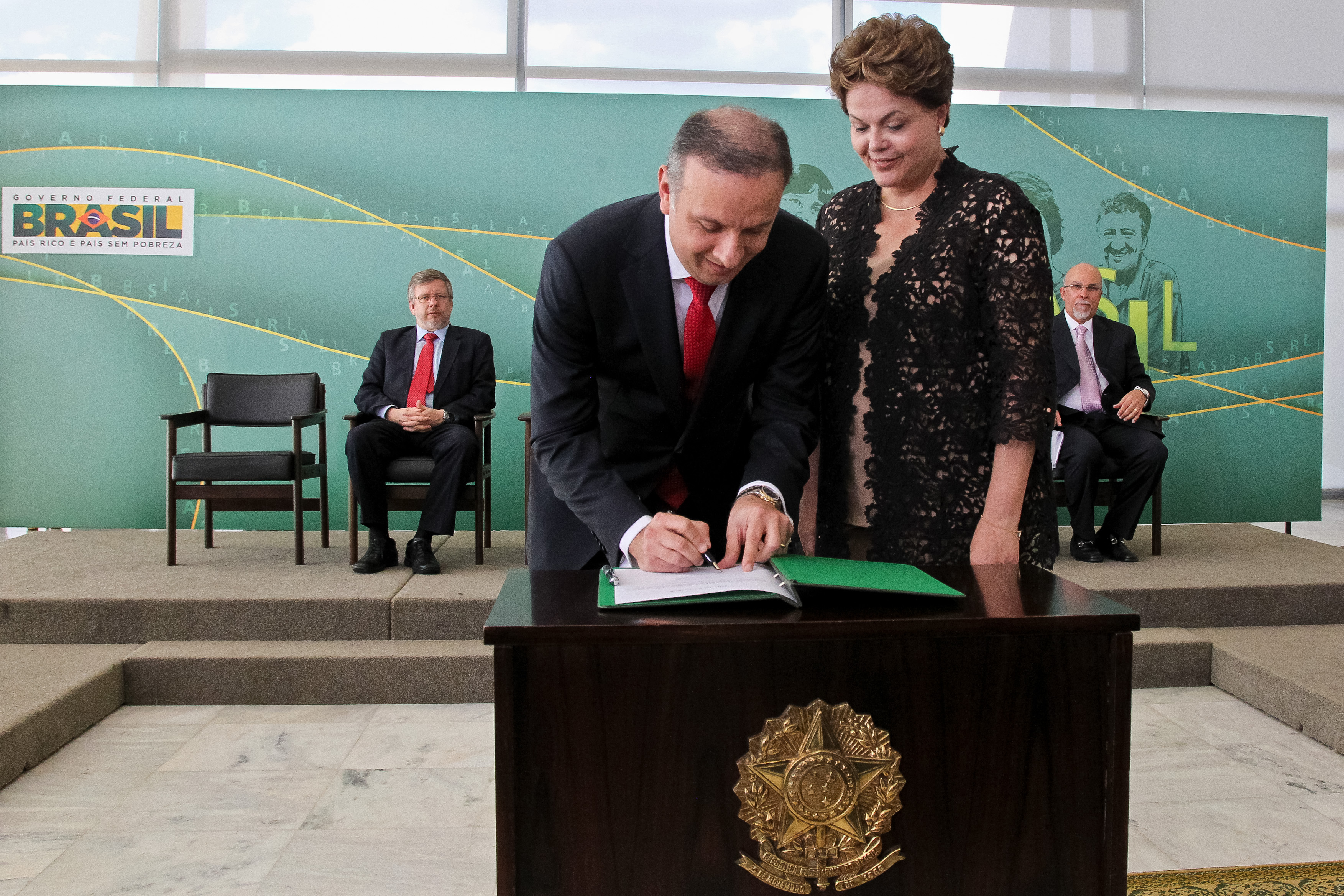 Presidenta Dilma Rousseff durante cerimônia de posse do Ministro das Cidades, Aguinaldo Ribeiro. Brasília - DF, 06/02/2012