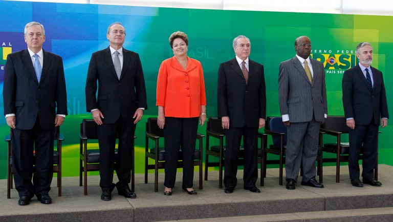 Presidenta Dilma Rousseff durante cerimônia de posse do Ministro de Estado das Relações Exteriores, Luiz Alberto Figueiredo Machado. Brasília - DF, 28/08/2013
