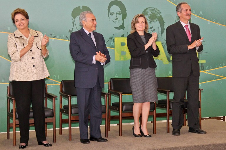 Presidenta Dilma Rousseff durante cerimônia de posse do ministro do Esporte, Aldo Rebelo. Brasília - DF, 31/10/2011