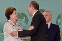 Presidenta Dilma Rousseff durante cerimônia de posse do ministro do Esporte, Aldo Rebelo. Brasília - DF, 31/10/2011 