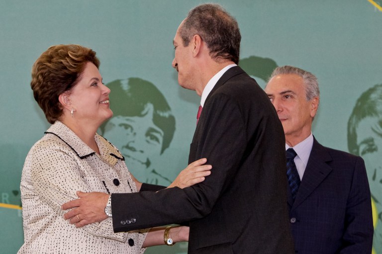 Presidenta Dilma Rousseff durante cerimônia de posse do ministro do Esporte, Aldo Rebelo. Brasília - DF, 31/10/2011 