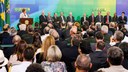 Presidenta Dilma Rousseff durante cerimônia de posse dos novos ministros. Brasília-DF, 05/10/2015