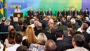  Presidenta Dilma Rousseff durante cerimônia de posse dos novos ministros. Brasília-DF, 05/10/2015
