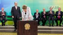 Presidenta Dilma Rousseff empossa o senhor Marcelo Castro, como Ministro da Saúde, durante cerimônia de posse dos novos ministros. Brasília-DF, 05/10/2015