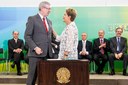 Presidenta Dilma Rousseff empossa o senhor Celso Pansera, como Ministro da Ciência, Tecnologia e Inovação, durante cerimônia de posse dos novos ministros. Brasília-DF, 05/10/2015