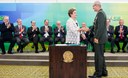 Presidenta Dilma Rousseff empossa o General-de-Divisão Marcos Antônio Amaro dos Santos, como Chefe da Casa Militar da Presidência da República, durante cerimônia de posse dos novos ministros. Brasília-DF, 05/10/2015