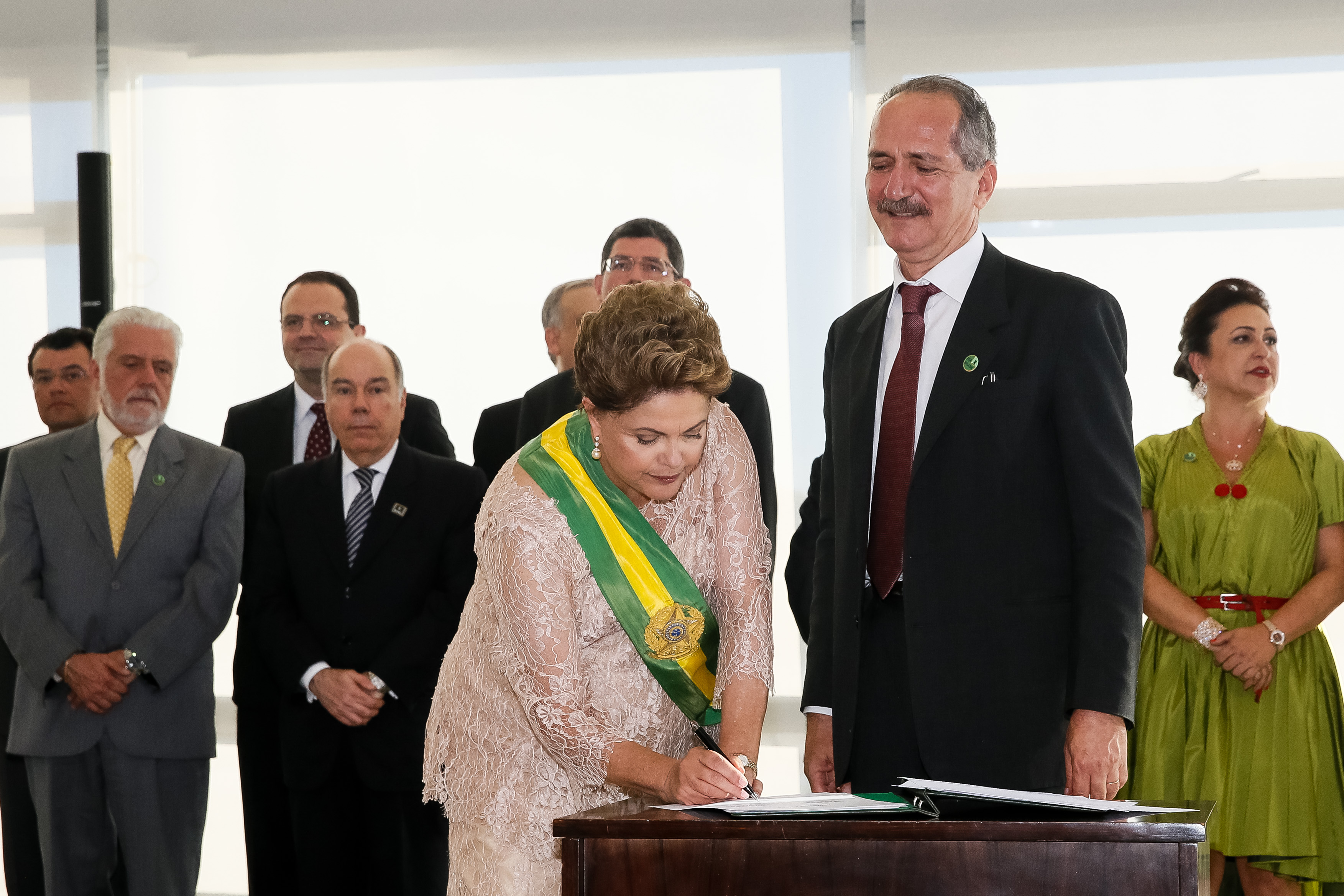 Ministro da Ciência e Tecnologia e Inovação, Aldo Rebelo empossado durante cerimônia de posse do segundo mandato da Presidenta da República Dilma Rousseff e do Vice-Presidente da República Michel Temer. Brasília-DF, 01/01/2015