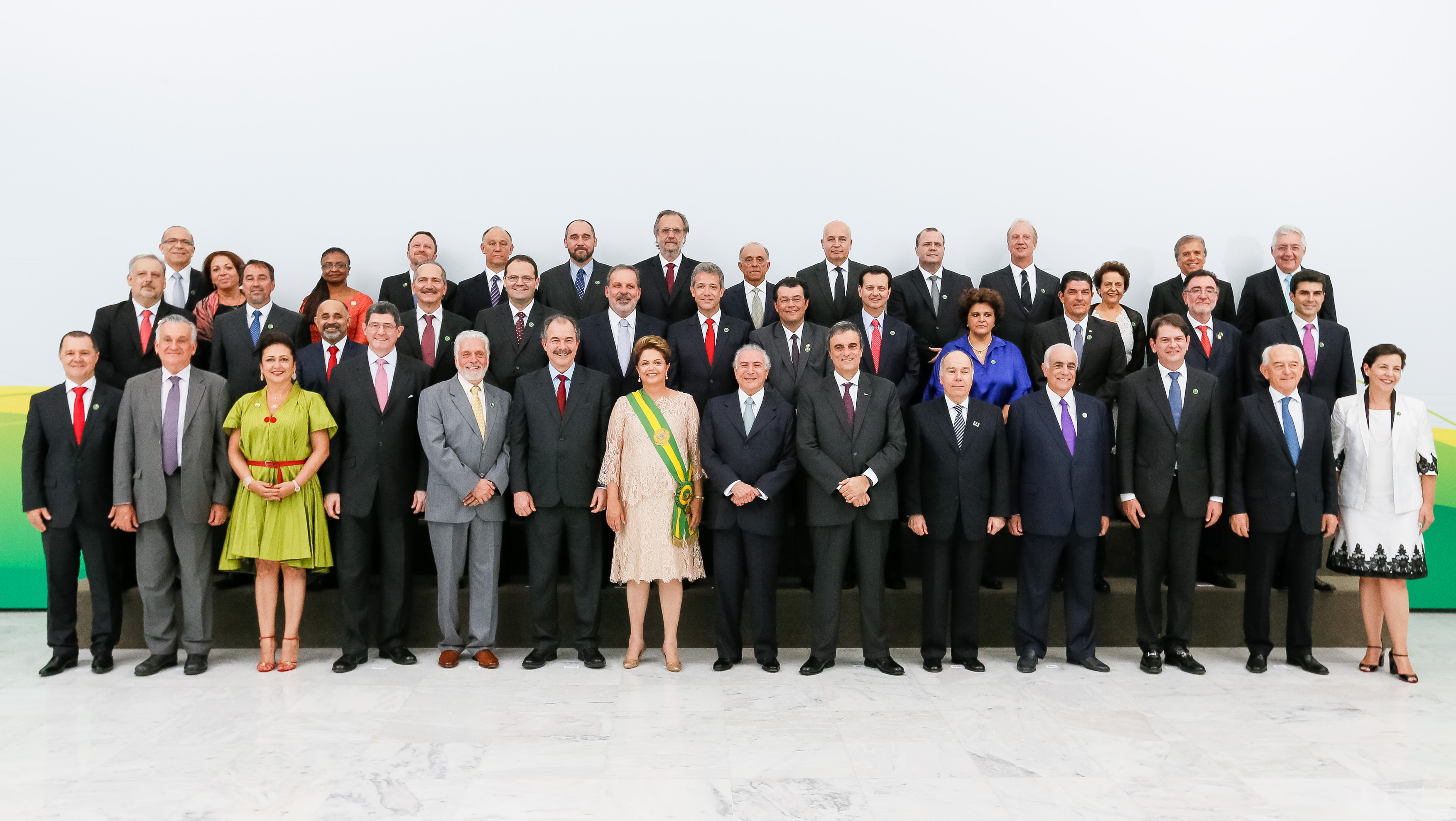 Fotografia Oficial da cerimônia de posse do segundo mandato da Presidenta da República Dilma Rousseff e do Vice-Presidente da República Michel Temer. Brasília-DF, 01/01/2015