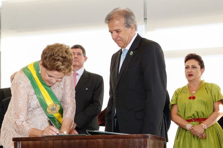Ministro da Secretária de Portos da Presidência da República, Edson Edinho Coelho Araújo empossado durante cerimônia de posse do segundo mandato da Presidenta da República Dilma Rousseff e do Vice-Presidente da República Michel Temer. Brasília-DF, 01/01/2015