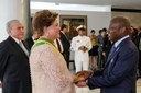 Presidenta Dilma Rousseff recebe cumprimentos do Presidente da República da Guiné-Bissau, José Mário Vaz durante cerimônia de posse do segundo mandato da Presidenta da República Dilma Rousseff e do Vice-Presidente da República Michel Temer. Brasília-DF, 01/01/2015