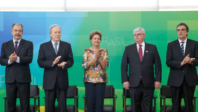 Presidenta Dilma Rousseff durante cerimônia de recondução do Procurador-Geral da República, Rodrigo Janot. Brasília-DF, 17/09/2015