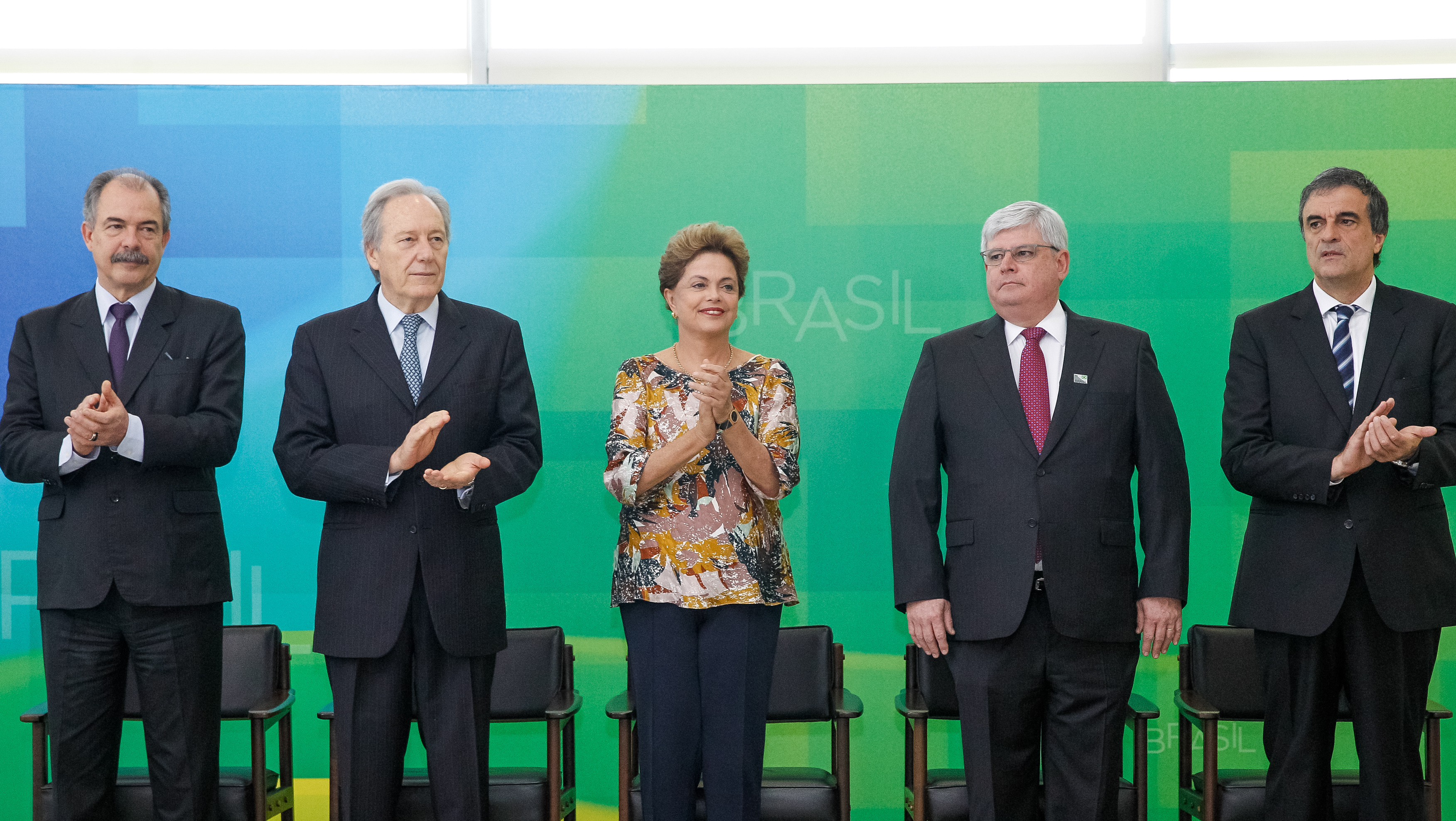 Presidenta Dilma Rousseff durante cerimônia de recondução do Procurador-Geral da República, Rodrigo Janot. Brasília-DF, 17/09/2015