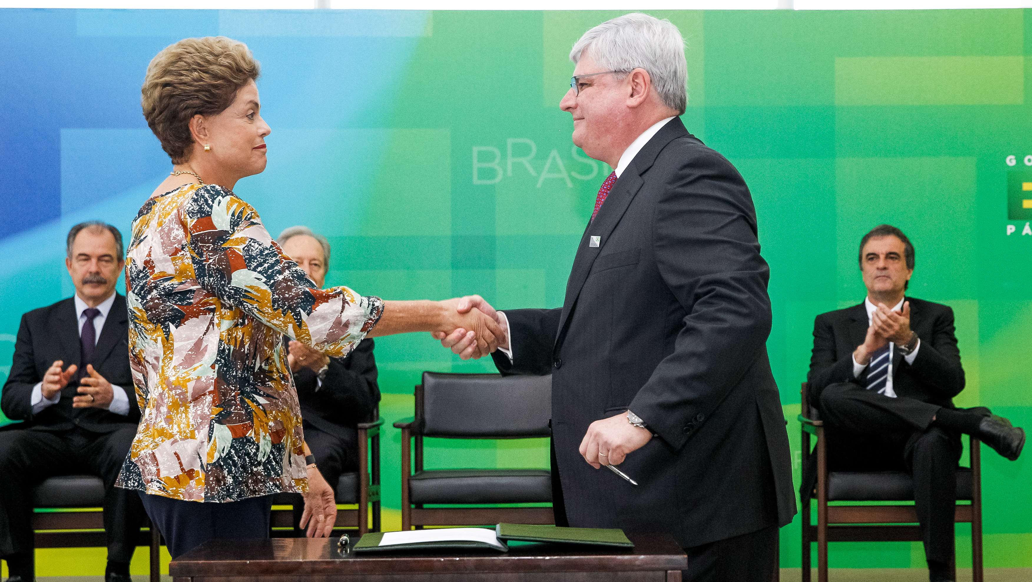  Presidenta Dilma Rousseff durante cerimônia de recondução do Procurador-Geral da República, Rodrigo Janot. Brasília-DF, 17/09/2015  