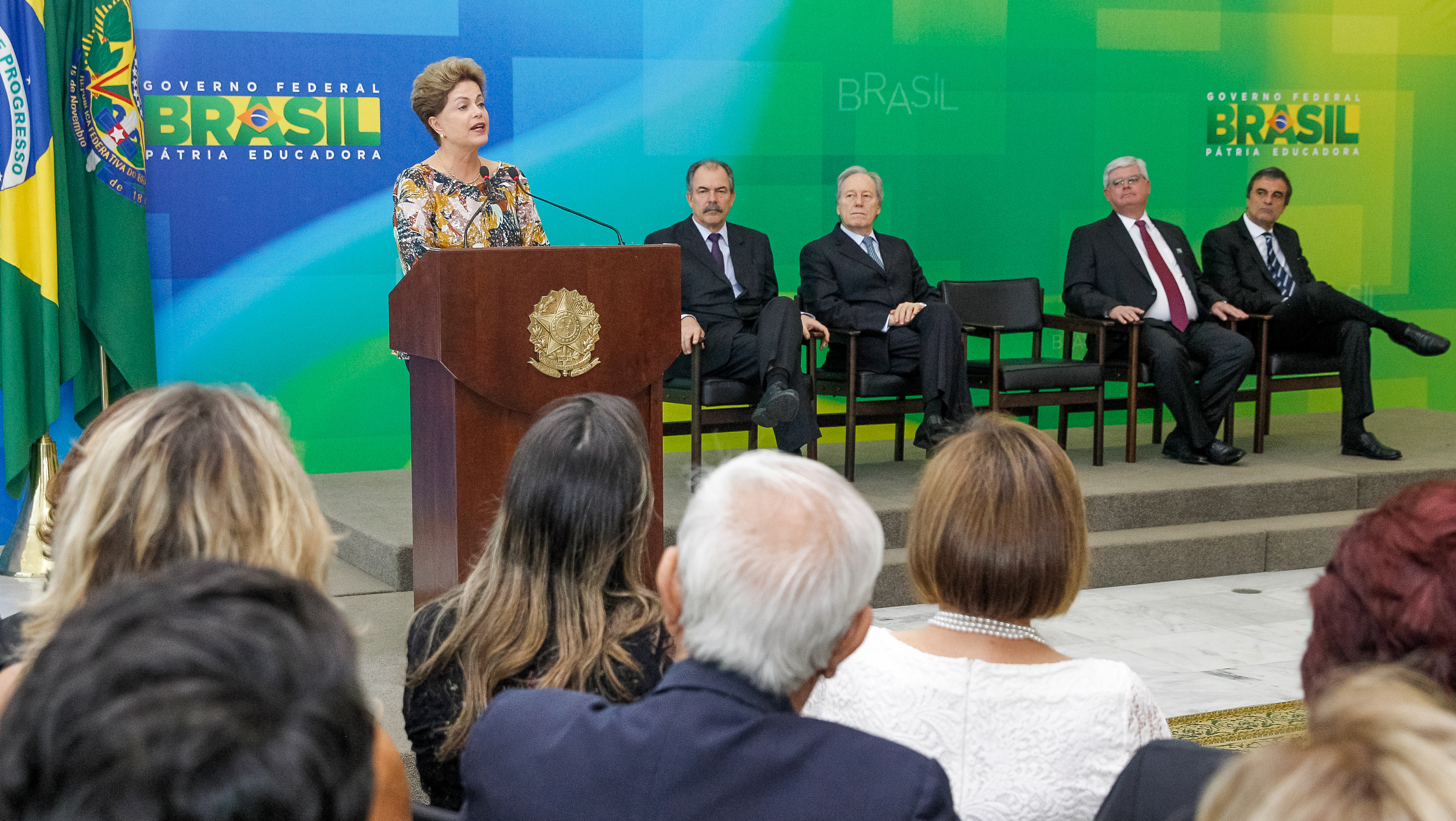  Presidenta Dilma Rousseff durante cerimônia de recondução do Procurador-Geral da República, Rodrigo Janot. Brasília-DF, 17/09/2015  
