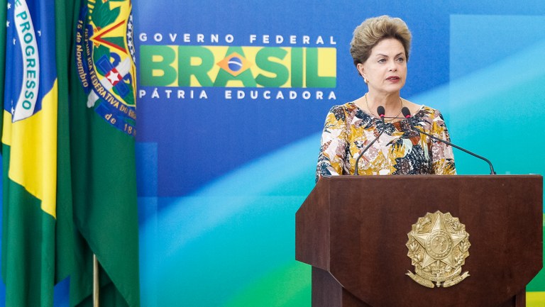  Presidenta Dilma Rousseff durante cerimônia de recondução do Procurador-Geral da República, Rodrigo Janot. Brasília-DF, 17/09/2015