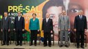Presidenta Dilma Rousseff durante cerimônia de sanção da lei que destina recursos dos royalties do petróleo para educação e saúde. Brasília - DF, 09/09/2013