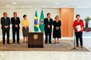 Presidenta Dilma Rousseff durante cerimônia de sanção da MP do Brasil Carinhoso. Brasília - DF, 03/10/2012