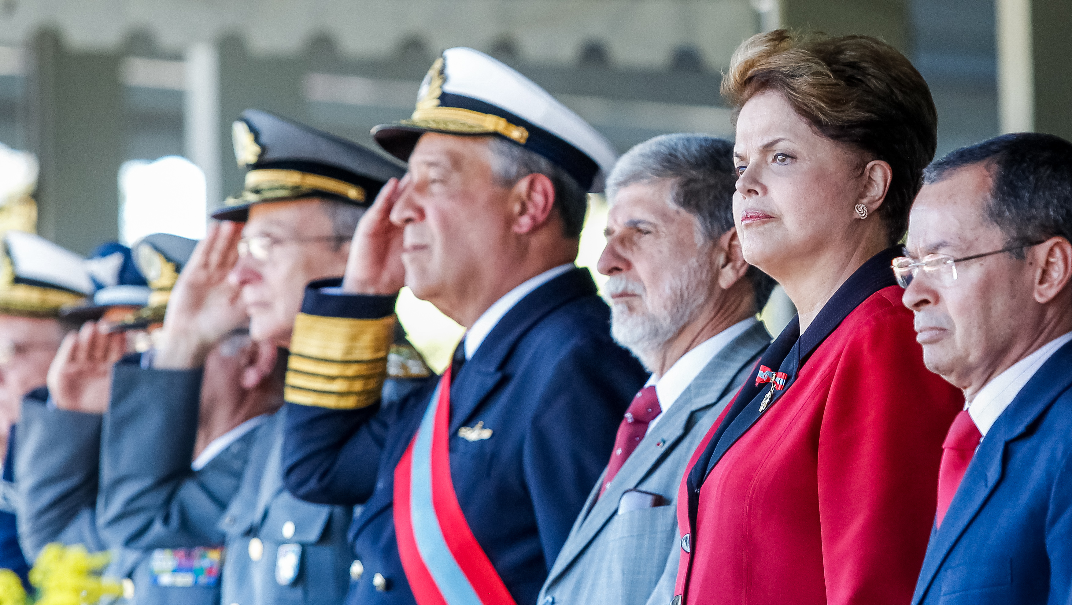 Presidenta Dilma Rousseff durante cerimônia do 147º aniversário da Batalha Naval do Riachuelo. Brasília-DF, 11/06/2012