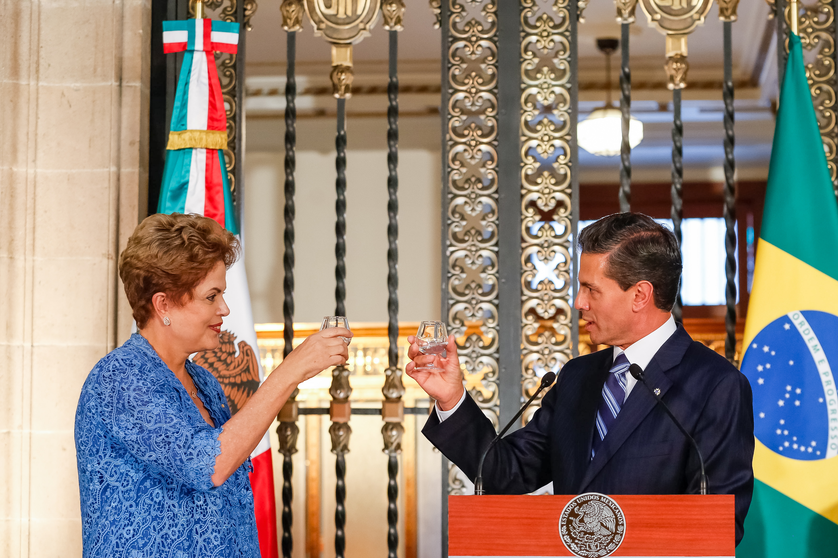 Presidenta Dilma Rousseff durante almoço oferecido pelo Presidente do México, Enrique Peña Nieto.  Cidade do México - México, 26/05/2015
