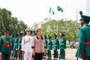 Presidenta Dilma Rousseff durante cerimônia oficial de chegada a Abuja. Abuja - Nigéria, 23/02/2013