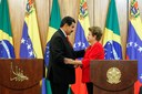 Presidenta Dilma Rousseff e o Presidente da República da Venezuela, Nicolás Maduro durante declaração à imprensa. Brasília - DF, 09/05/2013