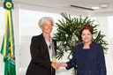 Presidenta Dilma Rousseff recebe Christine Lagarde Diretora-geral do Fundo Monetário Internacional (FMI). Brasília - DF, 01/12/2011