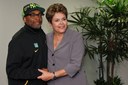  Presidenta Dilma Rousseff durante encontro com o cineasta Spike Lee, no Palácio do Planalto. Brasília - DF, 25/04/2012