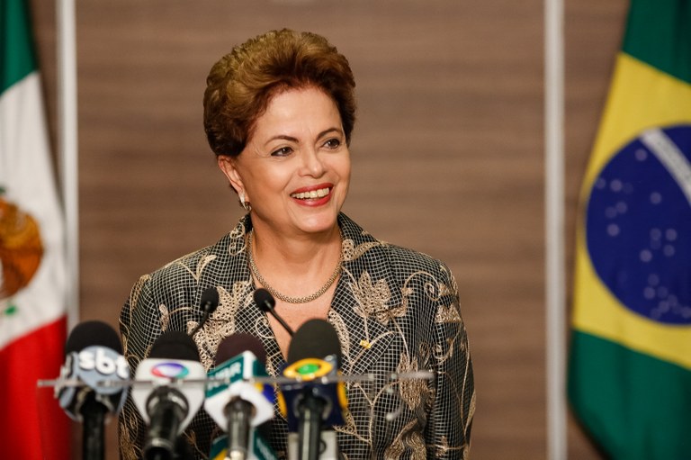 Presidenta Dilma Rousseff durante coletiva de imprensa. Cidade do México - México, 27/05/2015