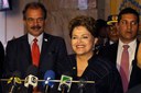 Presidenta Dilma Rousseff durante coletiva de imprensa no hotel Eurobuilding. Caracas -  Venezuela, 02/12/2011