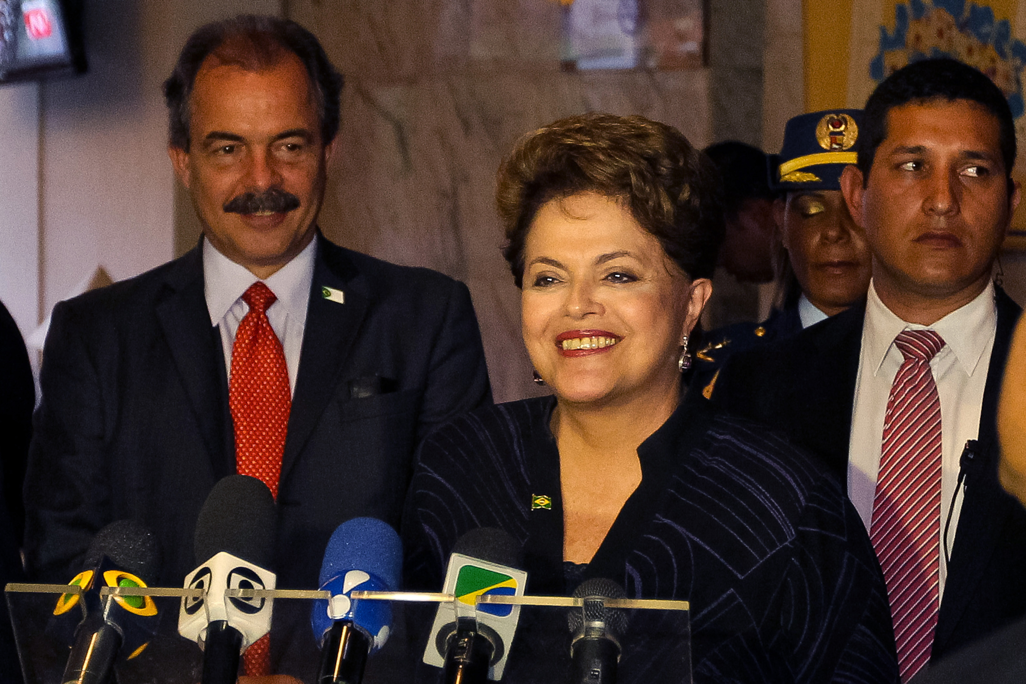 Presidenta Dilma Rousseff durante coletiva de imprensa no hotel Eurobuilding. Caracas -  Venezuela, 02/12/2011