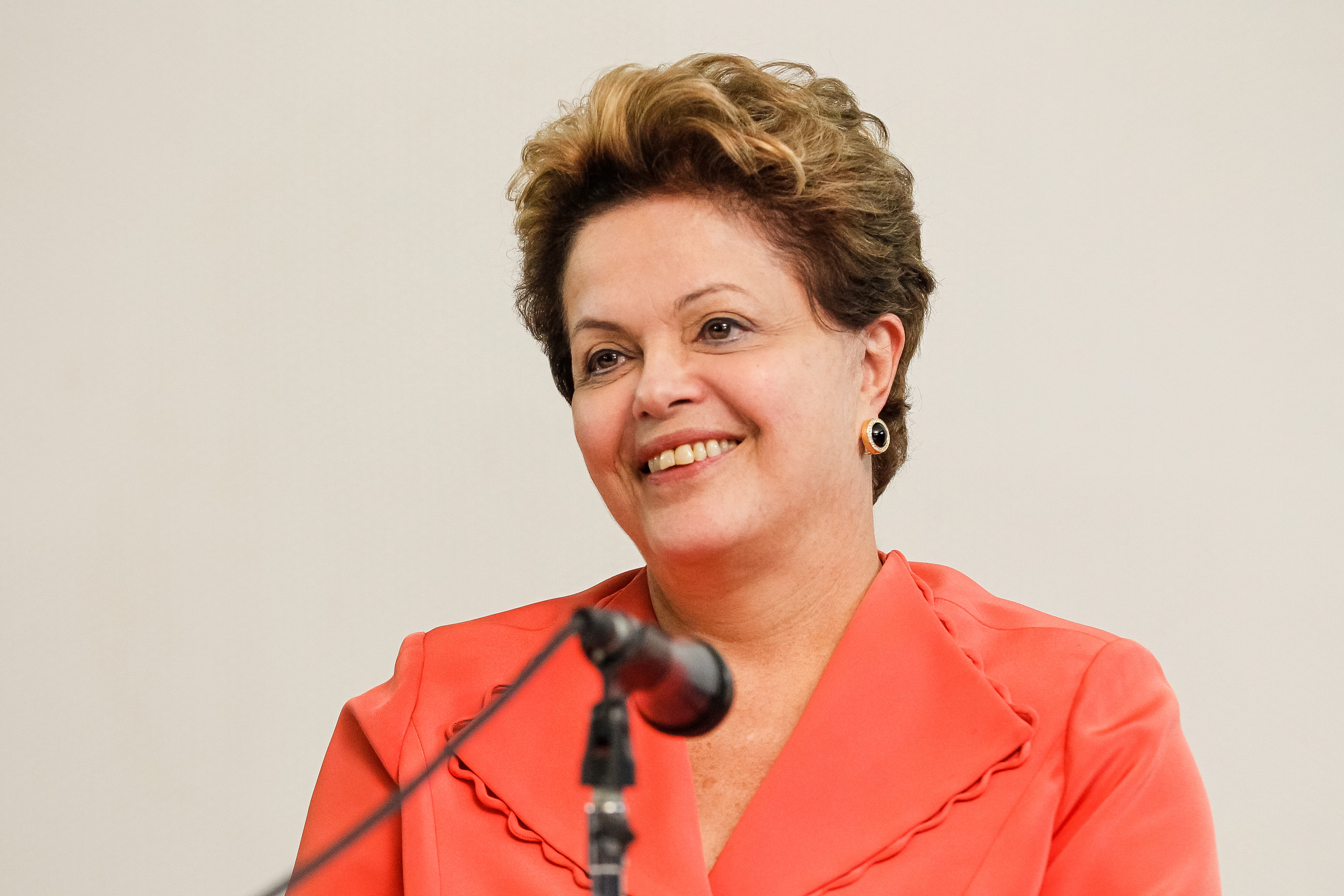 Presidenta Dilma Rousseff durante coletiva de imprensa na Granja do Torto. Brasília - DF, 01/07/2013