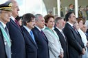 Presidenta Dilma Rousseff ao lado do vice-presidente Michel Temer e de autoridades participa de solenidade comemorativa do Dia do Exército e de imposição da comenda da Ordem do Mérito Militar. Brasília-DF, 19/04/2011