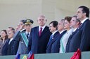 Presidenta Dilma Rousseff ao lado do vice-presidente Michel Temer e de autoridades participa de solenidade comemorativa do Dia do Exército e de imposição da comenda da Ordem do Mérito Militar. Brasília-DF, 19/04/2011
